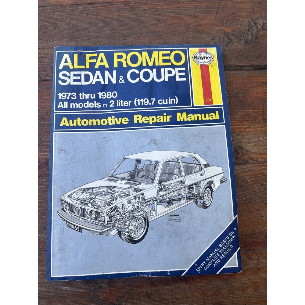 SHOP MANUAL SERVICE REPAIR ALFA ROMEO HAYNES BOOK CHILTON OWNERS WORKSHOP
